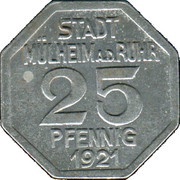 25 Pfennig - Mülheim an der Ruhr obverse image