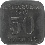 50 Pfennig - Mülheim an der Ruhr, Germany, 1917 reverse image
