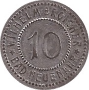 10 Pfennig - Bad Neuenahr Wilhelm Broicher obverse image