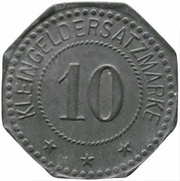 10 Pfennig - Oedt Girmes, Germany,  reverse image