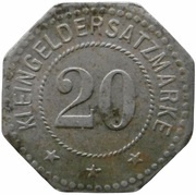 20 Pfennig - Oedt Girmes, Germany,  reverse image