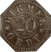 20 Pfennig - Oedt Girmes obverse image