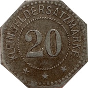 20 Pfennig - Oedt Girmes, Germany,  reverse image