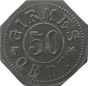 50 Pfennig - Oedt Girmes obverse image