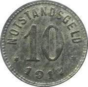 10 Pfennig - Sinzig, Germany, 1917 reverse image