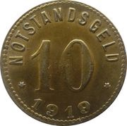 10 Pfennig - Sinzig, Germany, 1919 reverse image