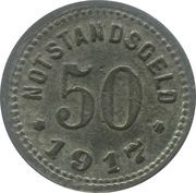 50 Pfennig - Sinzig, Germany, 1917 reverse image