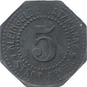 5 Pfennig - Trier, Germany, 1917 reverse image