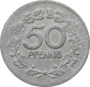 50 Pfennig - Vohwinkel, Germany, 1918 reverse image