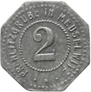 2 Pfennig - Meuselwitz Prehlitzgrube obverse image