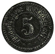 5 Pfennig - Meuselwitz Prehlitzgrube obverse image