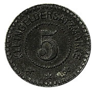 5 Pfennig - Meuselwitz Prehlitzgrube, Germany,  reverse image