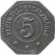5 Pfennig - Meuselwitz Prehlitzgrube, Germany,  reverse image
