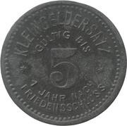 5 Pfennig - Meuselwitz, Germany, 1918 reverse image