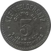 5 Pfennig - Meuselwitz, Germany, 1918 reverse image