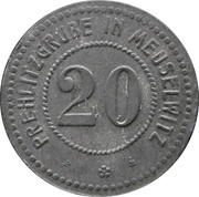 20 Pfennig - Meuselwitz Prehlitzgrube obverse image