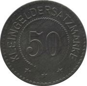 50 Pfennig - Meuselwitz Prehlitzgrube, Germany,  reverse image