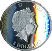 8 Dollars - Elizabeth II 4th Portrait - Koala - Silver Bullion Coin obverse image
