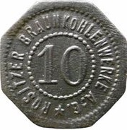 10 Pfennig - Rositz Braunkohlenwerke A.G. obverse image