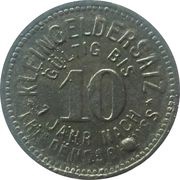 10 Pfennig - Schmölln, Germany, 1918 reverse image