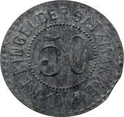 50 Pfennig - Friedrichswerth Eduard Meyer, Germany, 1918 reverse image