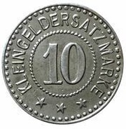 10 Pfennig - Coburg, Germany, 1917 reverse image