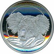 8 Dollars - Elizabeth II 4th Portrait - Koala - Silver Proof Coin, Australia, 2014 reverse image