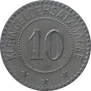 10 Pfennig - Königsberg, Franken, Germany, 1918 reverse image