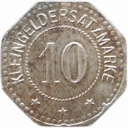10 Pfennig - Menteroda Gewerkschaft Volkenroda, Germany,  reverse image