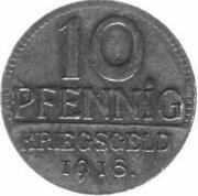 10 Pfennig - Camburg a. S., Germany, 1918 reverse image