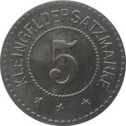 5 Pfennig - Lehesten, Germany,  reverse image