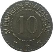 10 Pfennig - Saalfeld an der Saale, Germany, 1918 reverse image