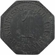 1 Pfennig - Apolda, Germany, 1918 reverse image