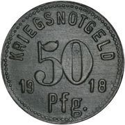 50 Pfennig - Apolda, Germany, 1918 reverse image