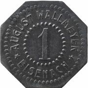 1 Pfennig - Eisenach August Wallmeyer obverse image