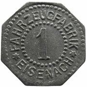 1 Pfennig - Eisenach Fahrzeugfabrik obverse image