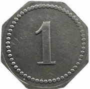 1 Pfennig - Eisenach Fahrzeugfabrik, Germany,  reverse image