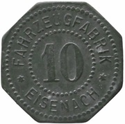 10 Pfennig - Eisenach Fahrzeugfabrik obverse image