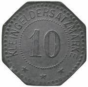 10 Pfennig - Eisenach Fahrzeugfabrik, Germany,  reverse image