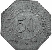 50 Pfennig - Eisenach Fahrzeugfabrik, Germany,  reverse image