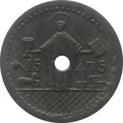 5 Pfennig - Oldisleben, Germany,  reverse image