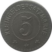 5 Pfennig - Oldisleben, Germany, 1919 reverse image