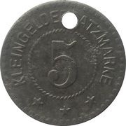 5 Pfennig - Oldisleben, Germany, 1919 reverse image