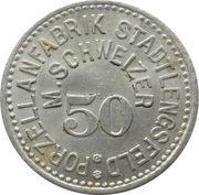50 Pfennig - Stadtlengsfeld Porzellanfabrik M. Schweizer obverse image