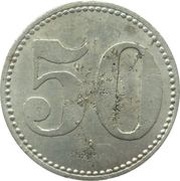 50 Pfennig - Stadtlengsfeld Porzellanfabrik M. Schweizer, Germany,  reverse image