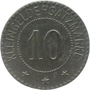 10 Pfennig - Weida, Germany, 1918 reverse image