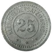 25 Pfennig - Lommatzsch, Germany,  reverse image