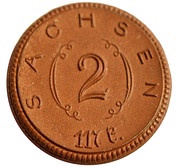 2 Mark - Sachsen obverse image