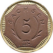 5 Mark - Sachsen obverse image