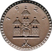 1 Mark - Freiberg, Germany, 1921 reverse image